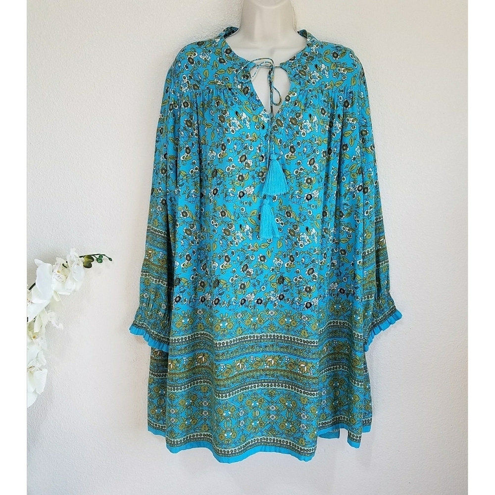 Natural Life Dara Long Sleeve Boho Dress